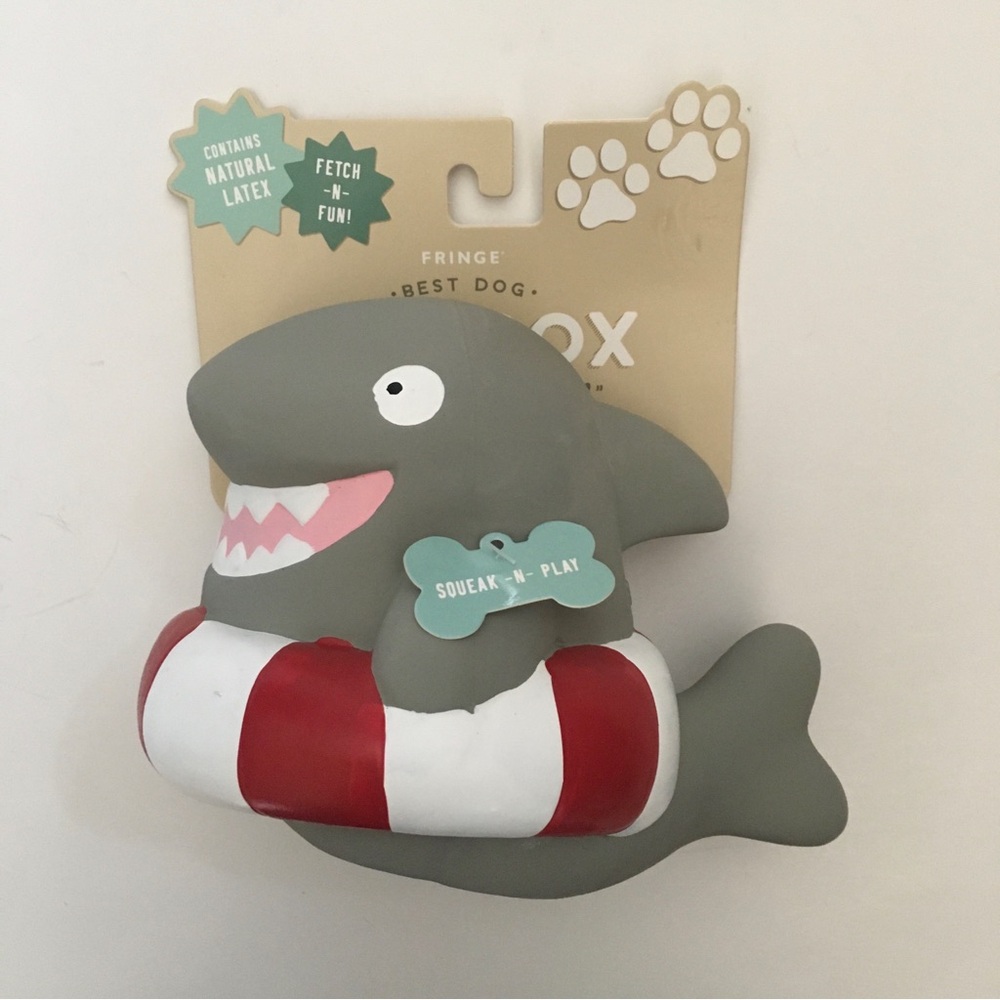 Dog Toy Latex with Squeaker “Feelin’ Fin-tastic” NEW | Fringe